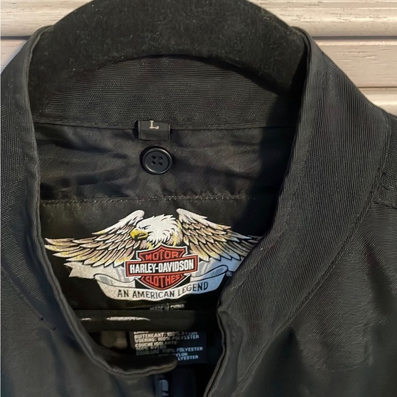 Men’s Harley Davidson, nylon motorcycle jacket large - Picture 3 of 7